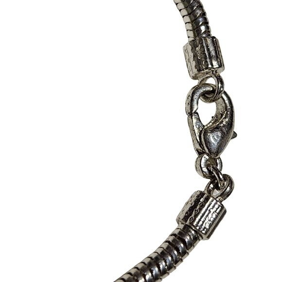 Elegant Silver Tone Snake Chain Bracelet Classic Minimalist Fashion Jewelry Wome - Picture 2 of 4